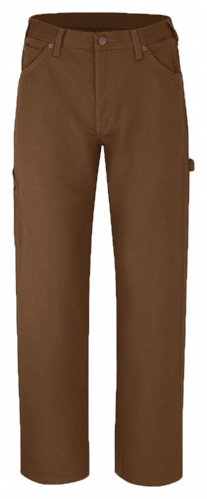 Jean: Men's, Duck Jeans, ( 34 in x 32 in ), Rinsed Timber, Cotton, Buttons, Zipper