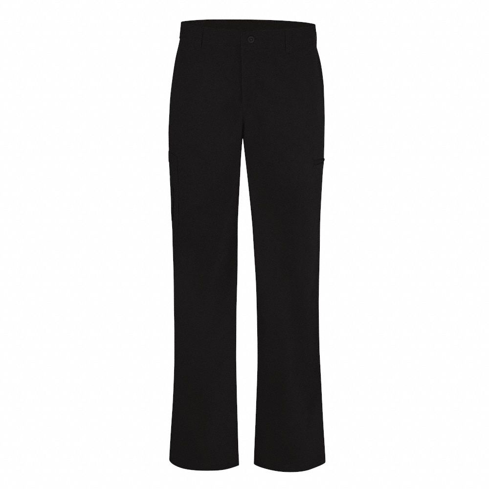 Pant: Women's, Cargo Pants, ( 29 1/2 in x 31 in ), Black, Cotton/Polyester, Buttons, Zipper