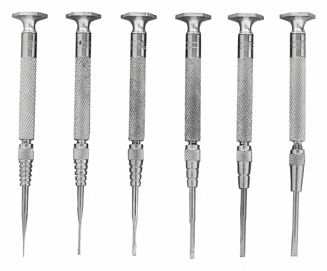 GENERAL, Jewelers Screwdrivers Set - 367R59|SPC600 - Grainger