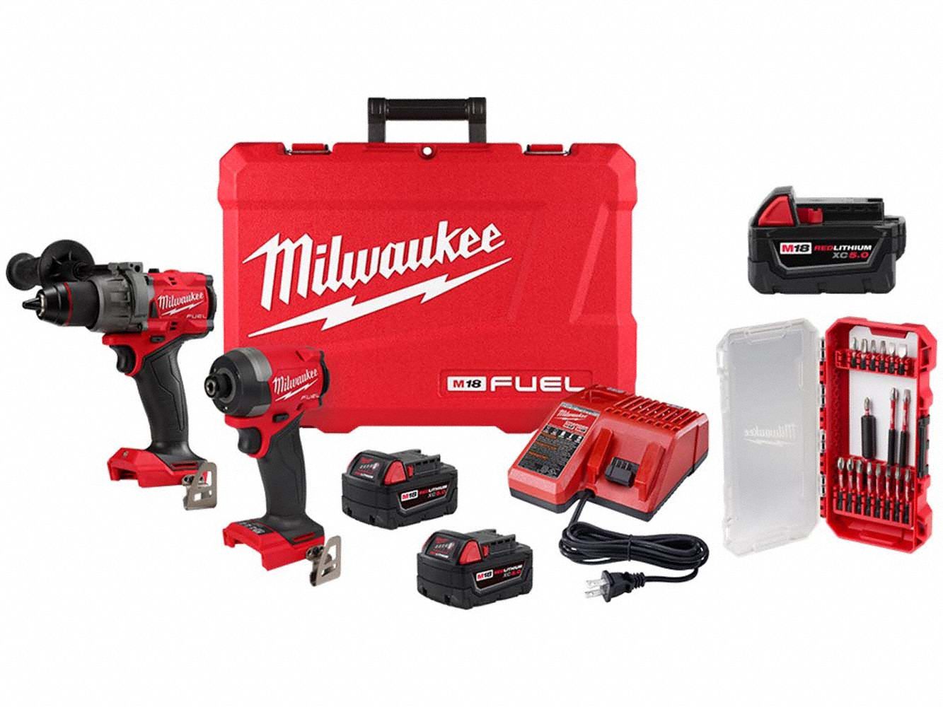 Milwaukee combo kit 389kd3 3697 22 48 11 1850 48 32 4403 grainger