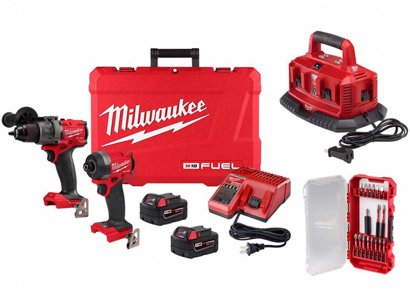 Combo Kit, 18V, 2.3 lb, Li Ion Battery