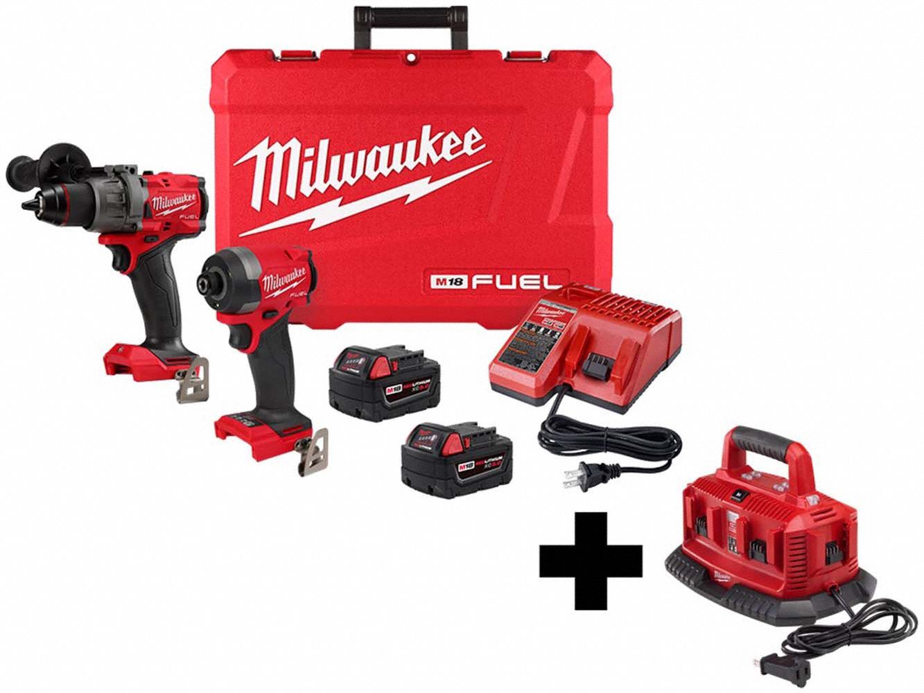 M18 FUEL 2-Tool Combo Kit, M18 Charger - Grainger