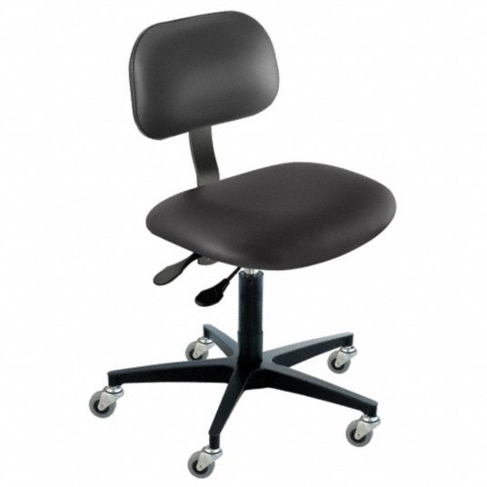 BIOFIT, Vinyl (Antibacterial), 17 in to 22 in, Ergonomic Chair - 36A022 ...