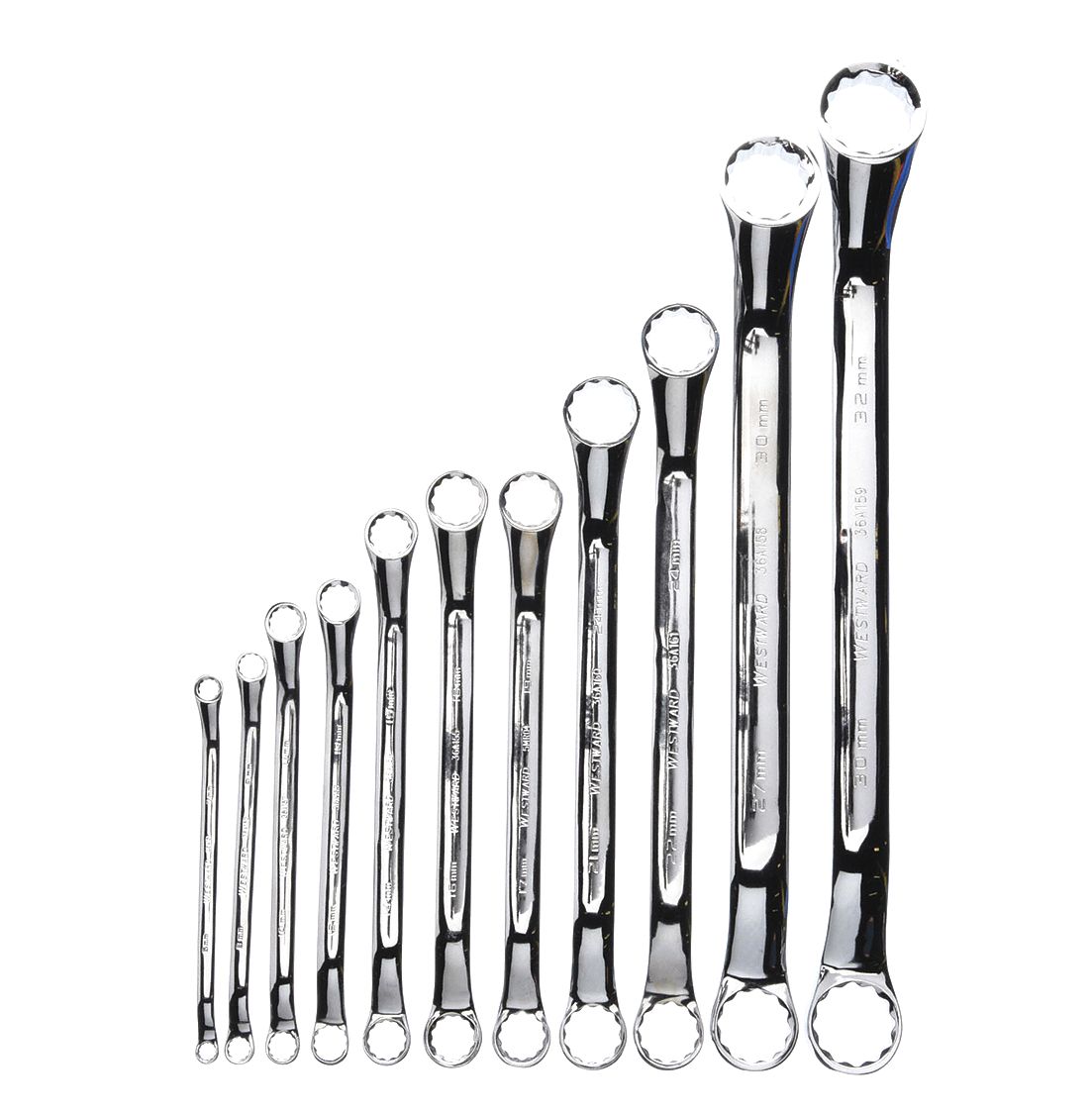 Juego De Llaves Combinadas De Anillo Profundo - Extremo Spline Métricas (5.5mm A 41mm) Para Mecánica Auto