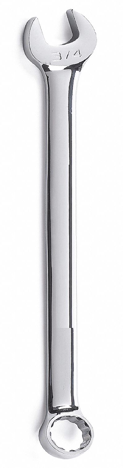 COMBINATION WRENCH, ALLOY STEEL, CHROME, 1/2 IN HEAD SIZE, 7 IN OVERALL L, OFFSET