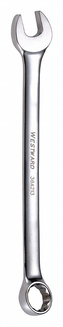 COMBINATION WRENCH, ALLOY STEEL, CHROME, 11/16 IN HEAD SIZE, 8 7/8 IN OVERALL L, OFFSET
