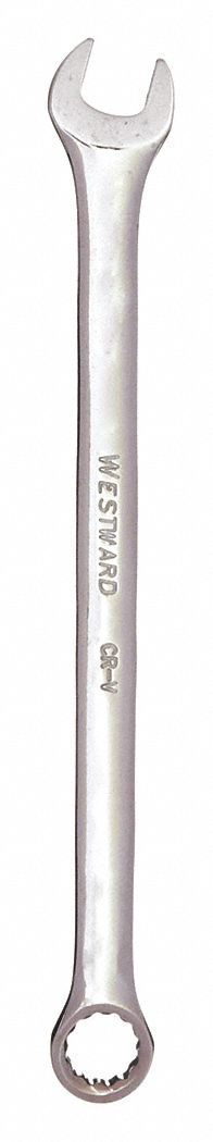 COMBINATION WRENCH, ALLOY STEEL, CHROME, 9 MM HEAD SIZE, 5⅞ IN OVERALL L, OFFSET, ANSI