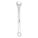 COMBINATION WRENCH, ALLOY STEEL, CHROME, 17 MM HEAD SIZE, 8⅞ IN OVERALL L, OFFSET, ANSI