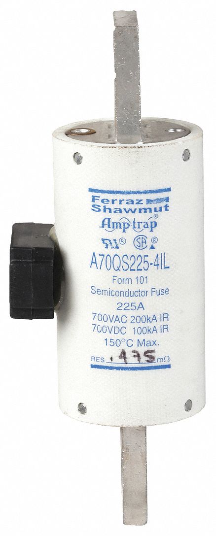 Semiconductor Fuse: A70QS Series, Fast-Acting, 225 A, 700 V AC, 700 V DC DC Volt Rating, Indicating