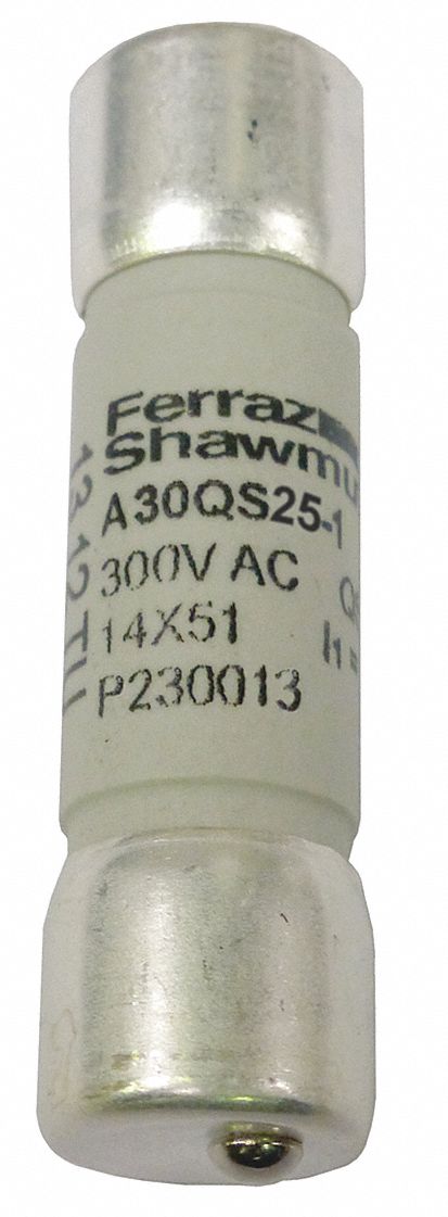 Semiconductor Fuse: A30QS Series, Fast-Acting, 25 A, 300 V AC, 300 V DC DC Volt Rating