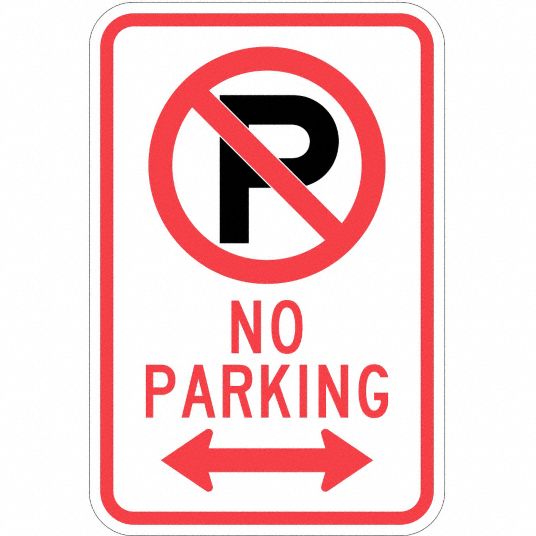 LYLE Fire Lane Parking Sign, Sign Legend No Parking, MUTCD Code R7-94 ...