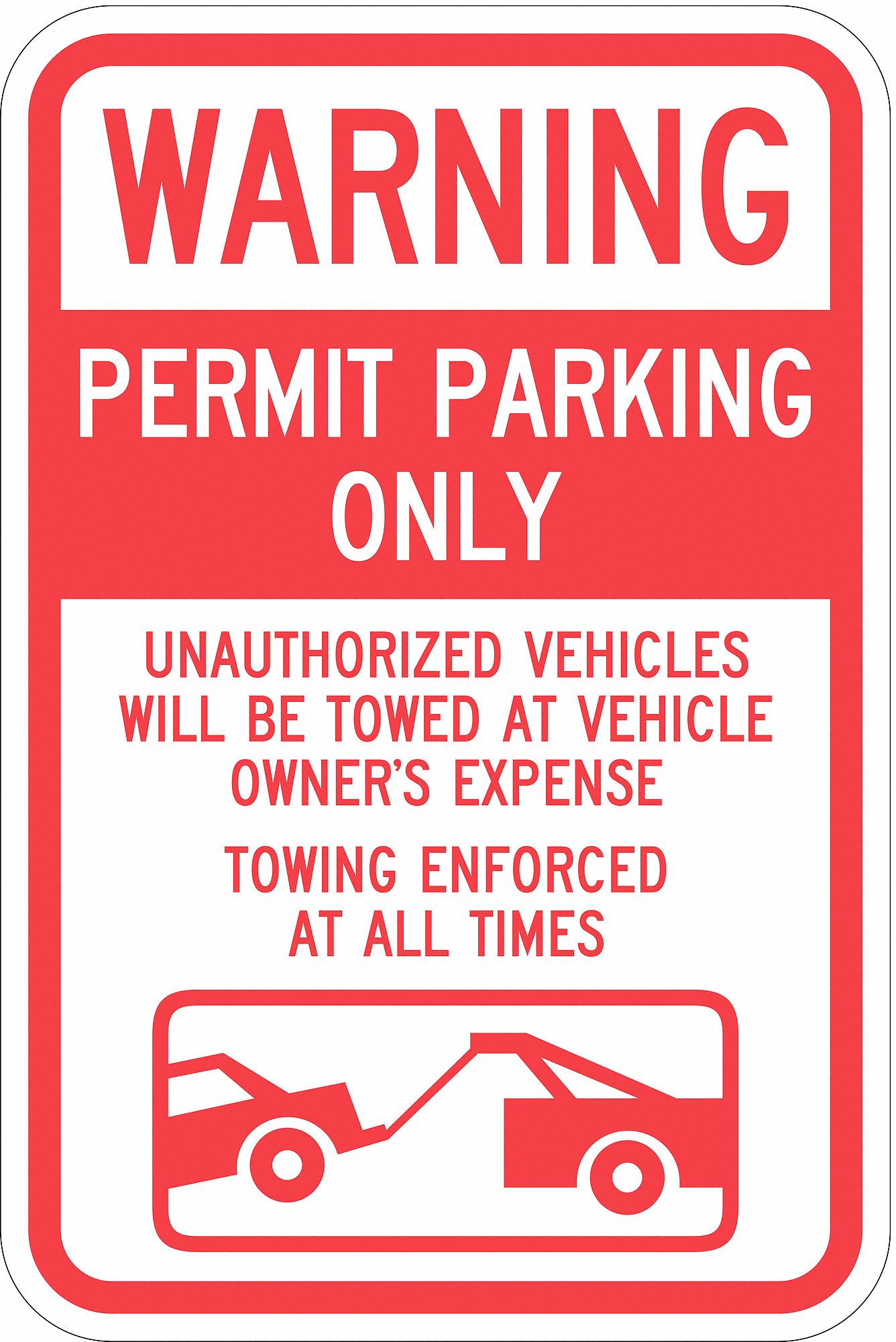 Property Signs: 18 in x 12 in Nominal Sign Size, Aluminum, 0.063 in, High Intensity Prismatic