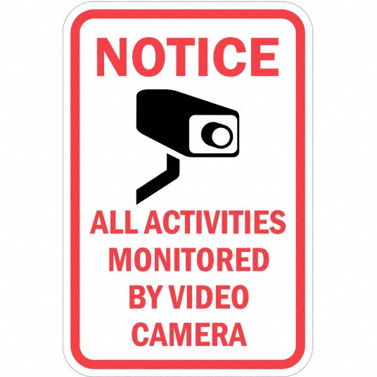 LYLE Property Sign, Notice All Activities Monitored By Video Camera ...