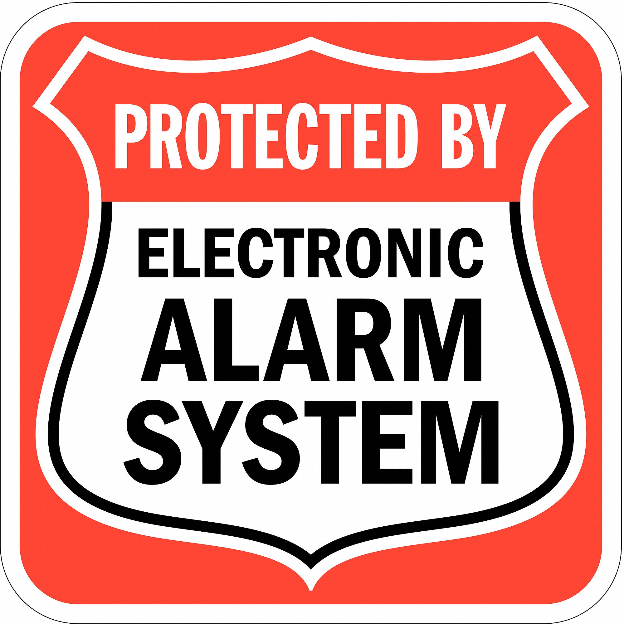 Property Sign: Aluminum, Mounting Holes Sign Mounting, 12 in x 12 in Nominal Sign Size