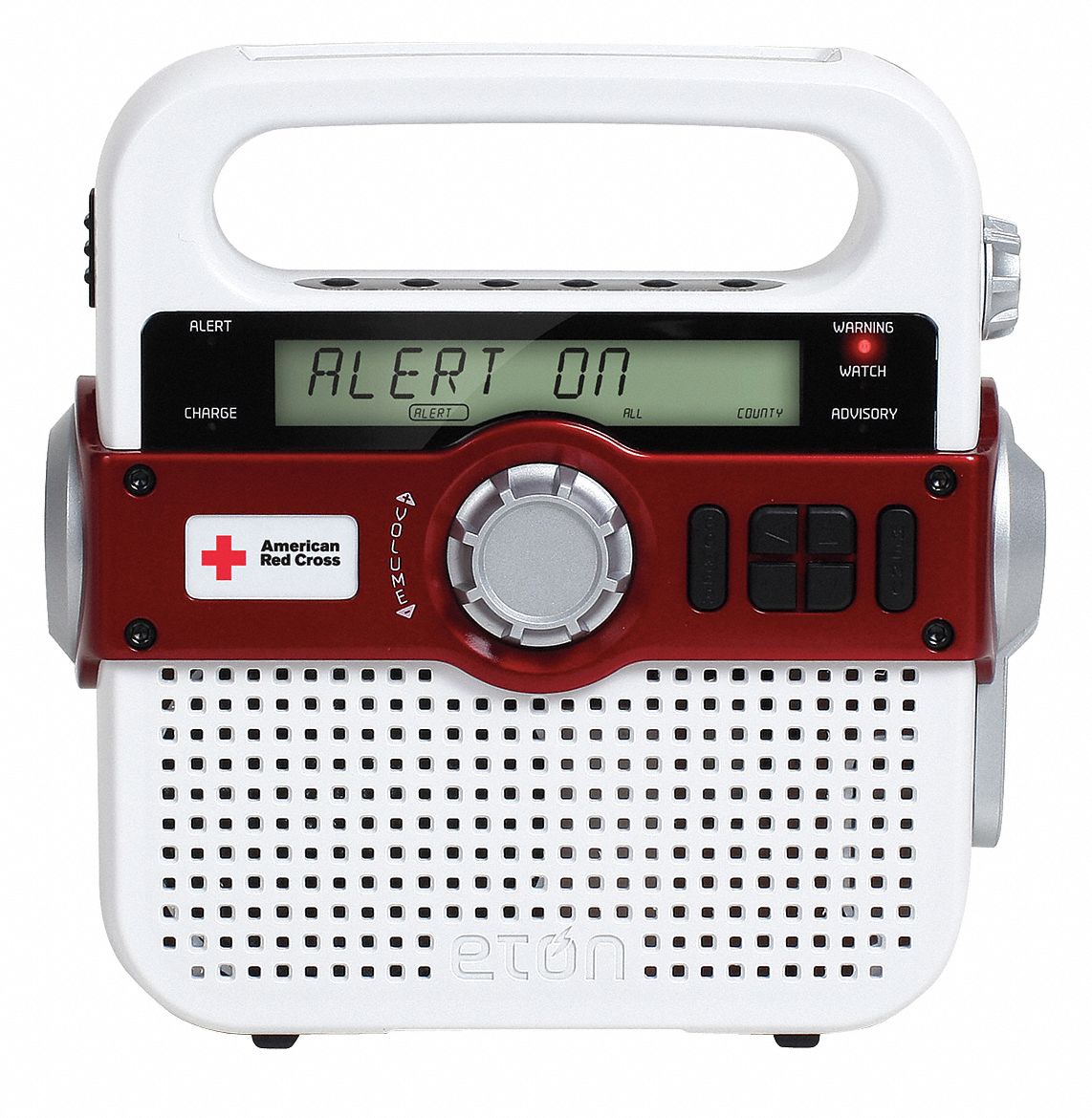 Portable Multipurpose Weather Radio, White - Grainger