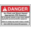 Danger: Arc Flash And Shock Hazard Appropriate PPE Required Do Not Operate Controls Signs