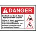 Danger: Arc Flash And Shock Hazard Appropriate PPE Required Follow All Safety Procedures And Wear Proper PPE In Accordance To NFPA 70E Failure To Comply Can Result In Serious Injury Or Death Signs