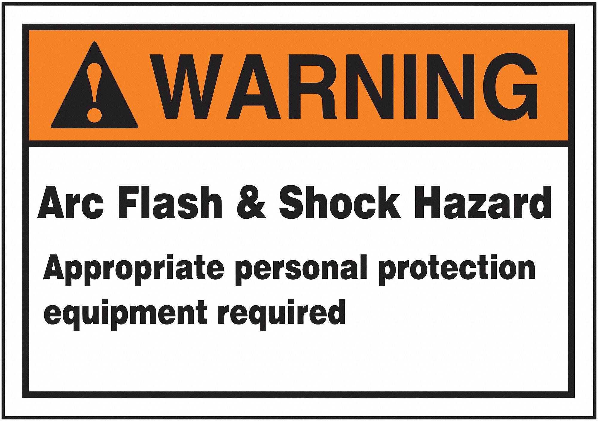 ACCUFORM Arc Flash Label 3 1 2 In X 5 In Vinyl 36A928 LELC372
