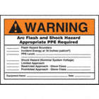 Warning: Arc Flash And Shock Hazard Appropriate PPE Required ___ Flash Hazard Boundary ___ Incident Energy Signs