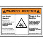 Warning: Arc Flash Hazard Do Not Operate Controls Or Open Covers Without Appropriate Personal Protection Equipment. Failure To Comply May Result In Injury Or Death! Refer To NFPA 70E For Minimum Requirements(Bilingual) Signs