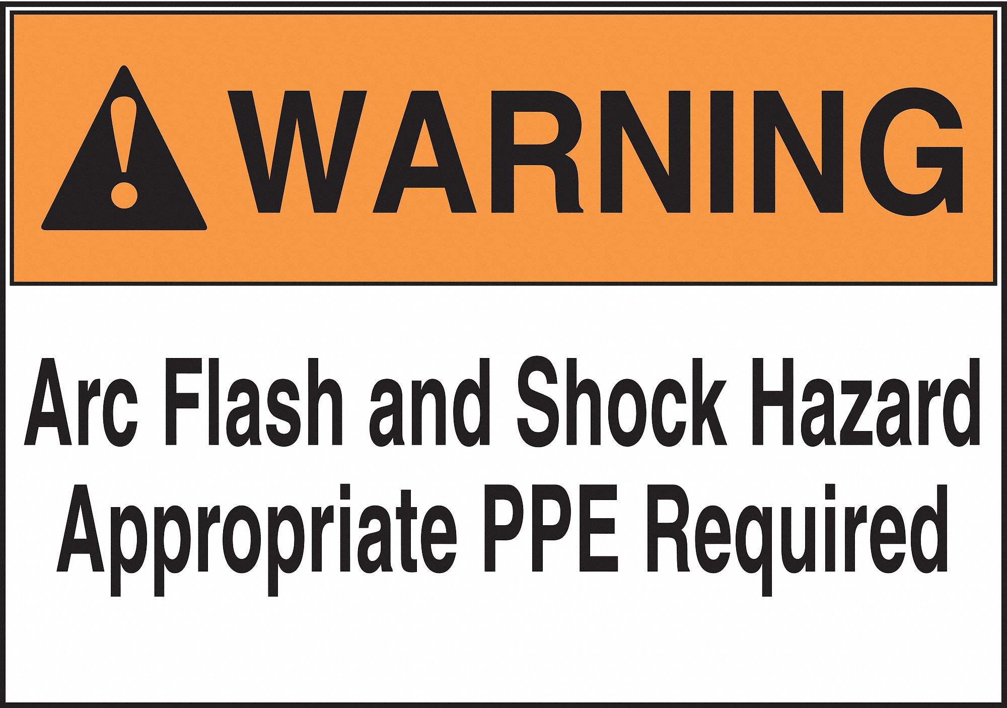 Arc Flash Labels Roll, 3.5inx5in, PK100