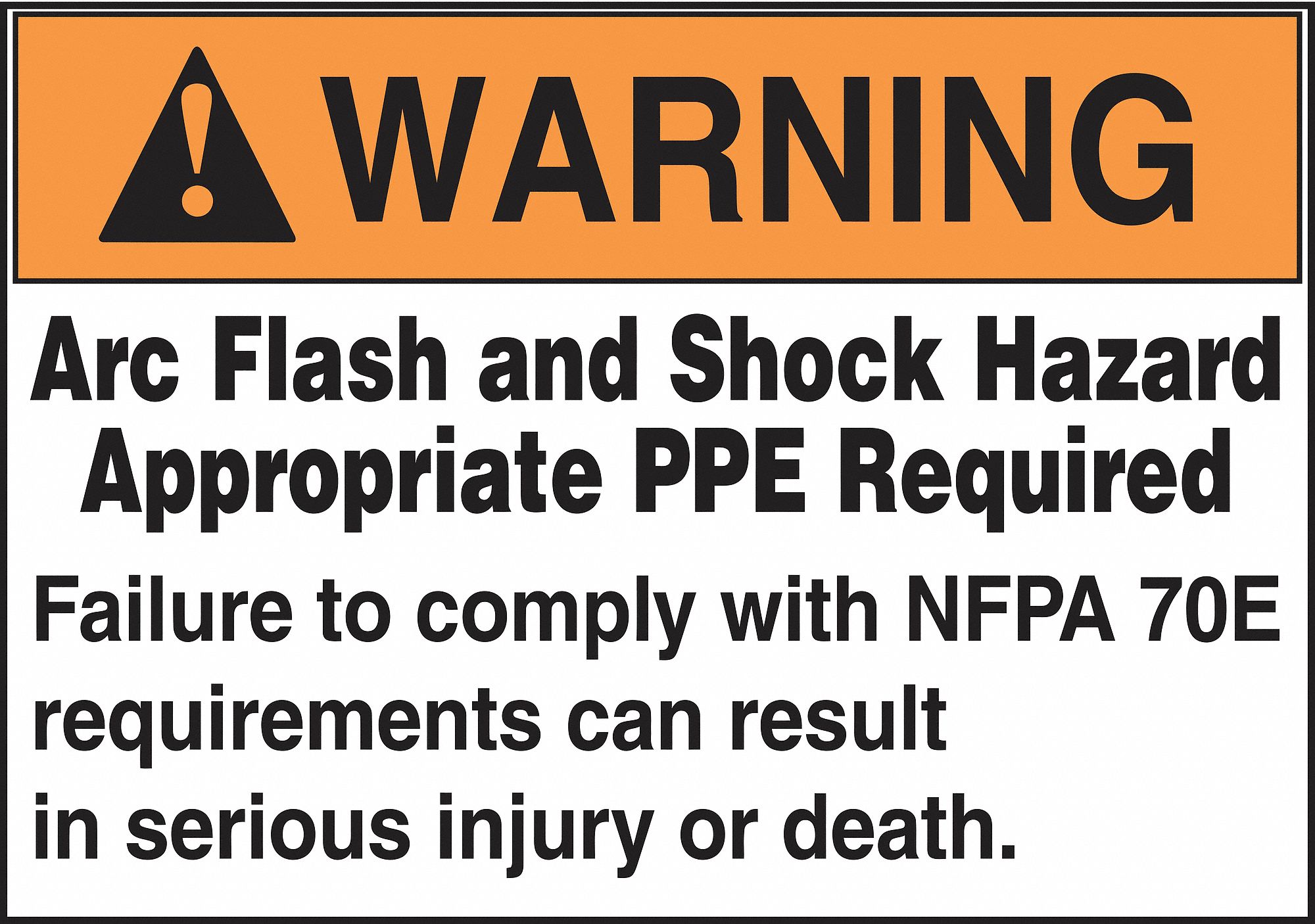 Arc Flash Labels on a Roll: Coated Paper, Adhesive Sign Mounting, Not Retroreflective, 100 PK