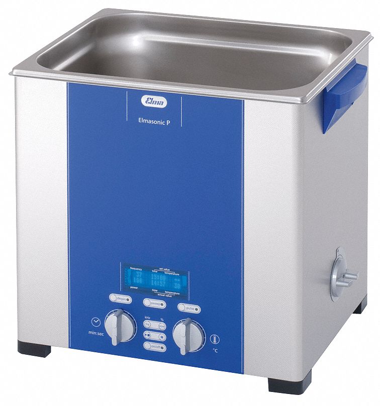 Ultrasonic Cleaner: 3.5 gal Tank Capacity, Degas/Heat/Normal/Pulse/Sweep, Heated