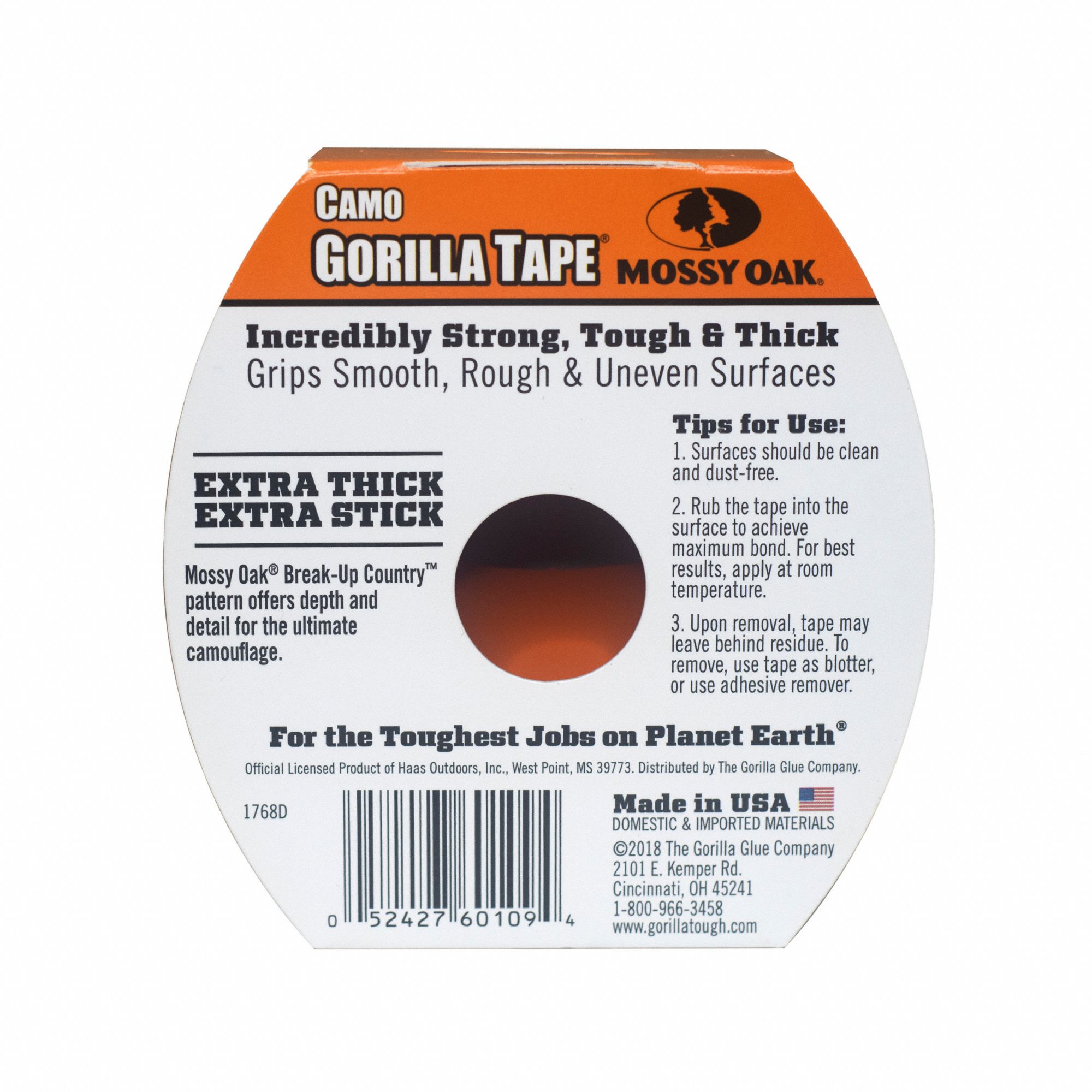 GORILLA Duct Tape Gorilla, Heavy Duty, 1 7/8 in x 9 yd, Camouflage