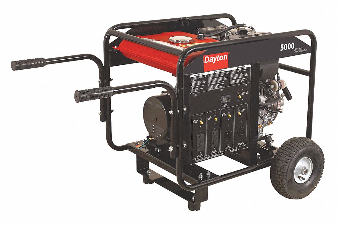 diesel powered portable generator