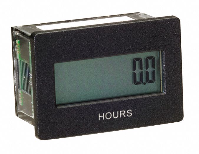 8 Digits, LCD, Hour Meter 36C71134102010 Grainger