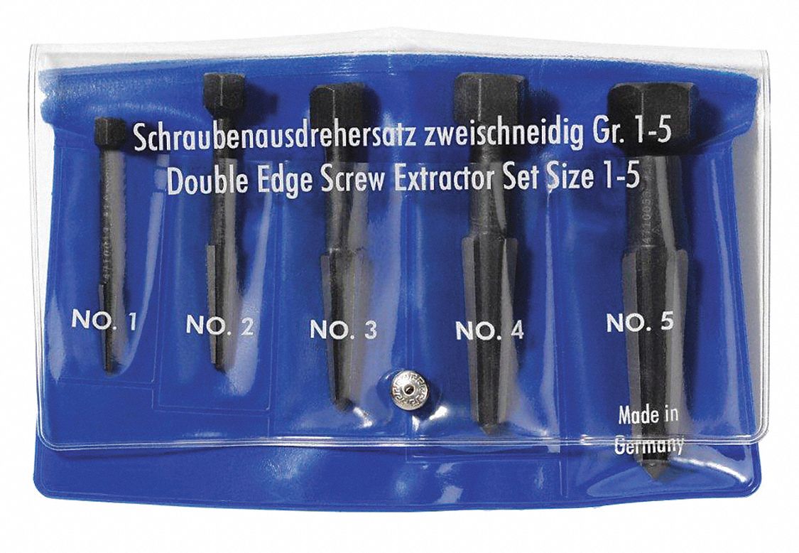 Screw Extractor Double Edged Set