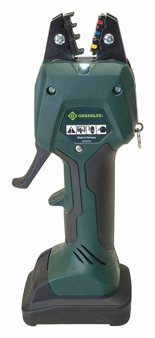 8 x 3 Light Green & Black Euro Style Crimping Tool by hildie