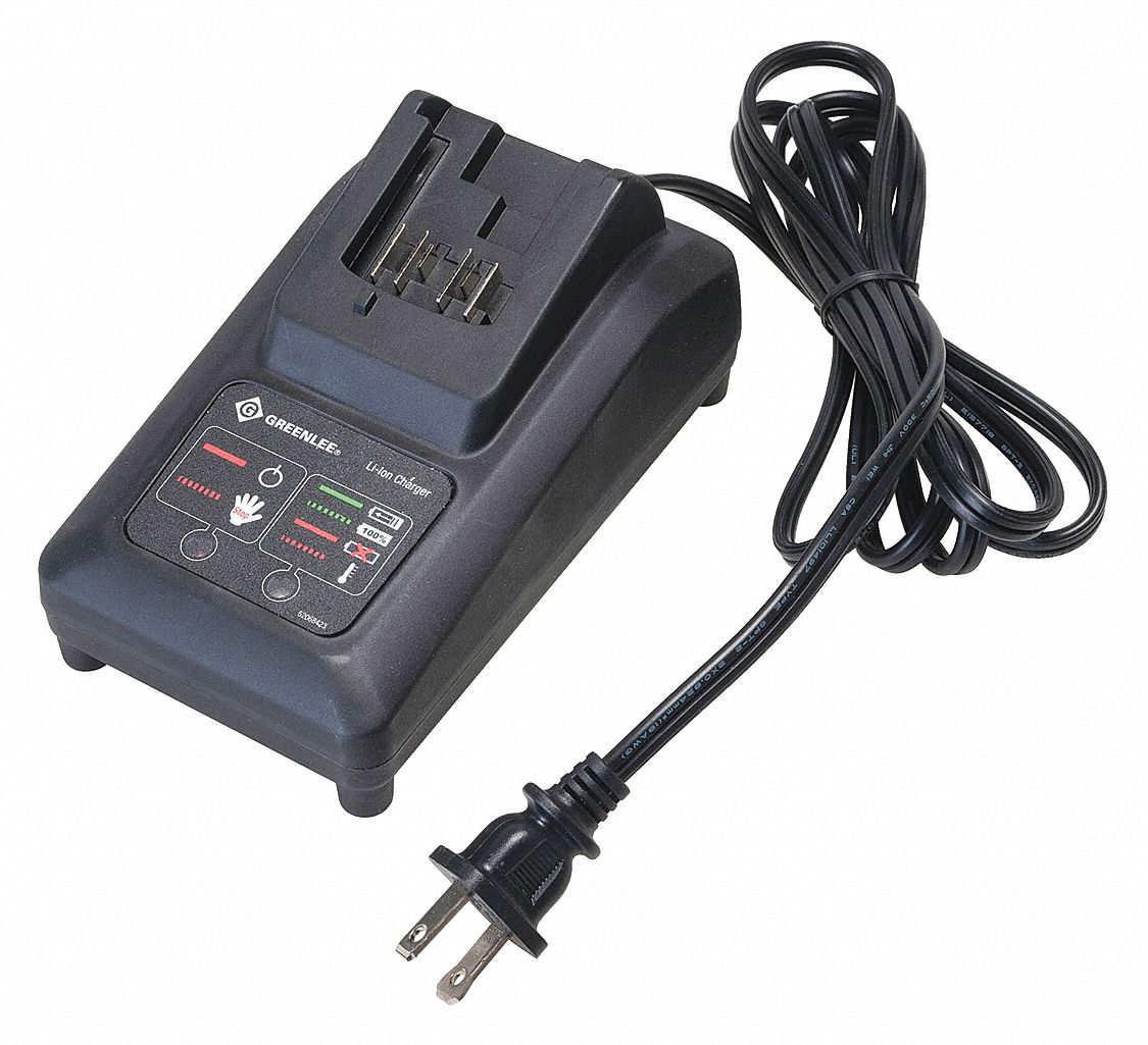 Battery Charger: Single-Port Charging, For 10.8V DC, 1.5 Ah Charged in 1-Hour, 110V AC