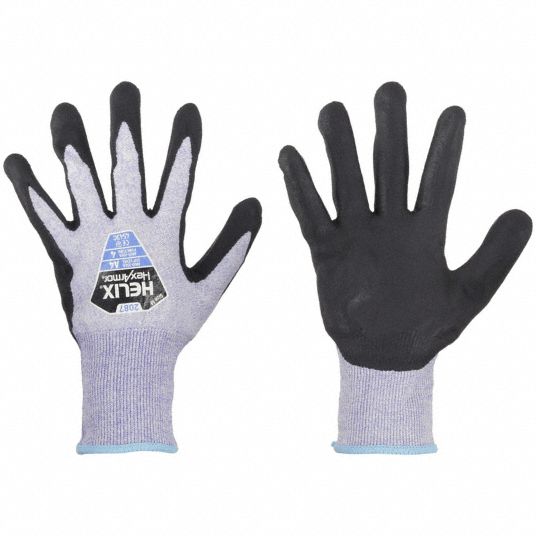 HexArmor Gray Cut Resistant Gloves,M