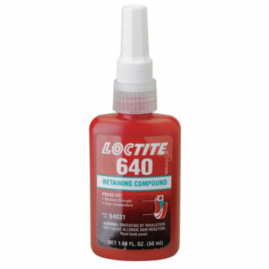 LOCTITE Retaining Compound, 1.69 oz Bottle, 3,000 Shear Strength (PSI