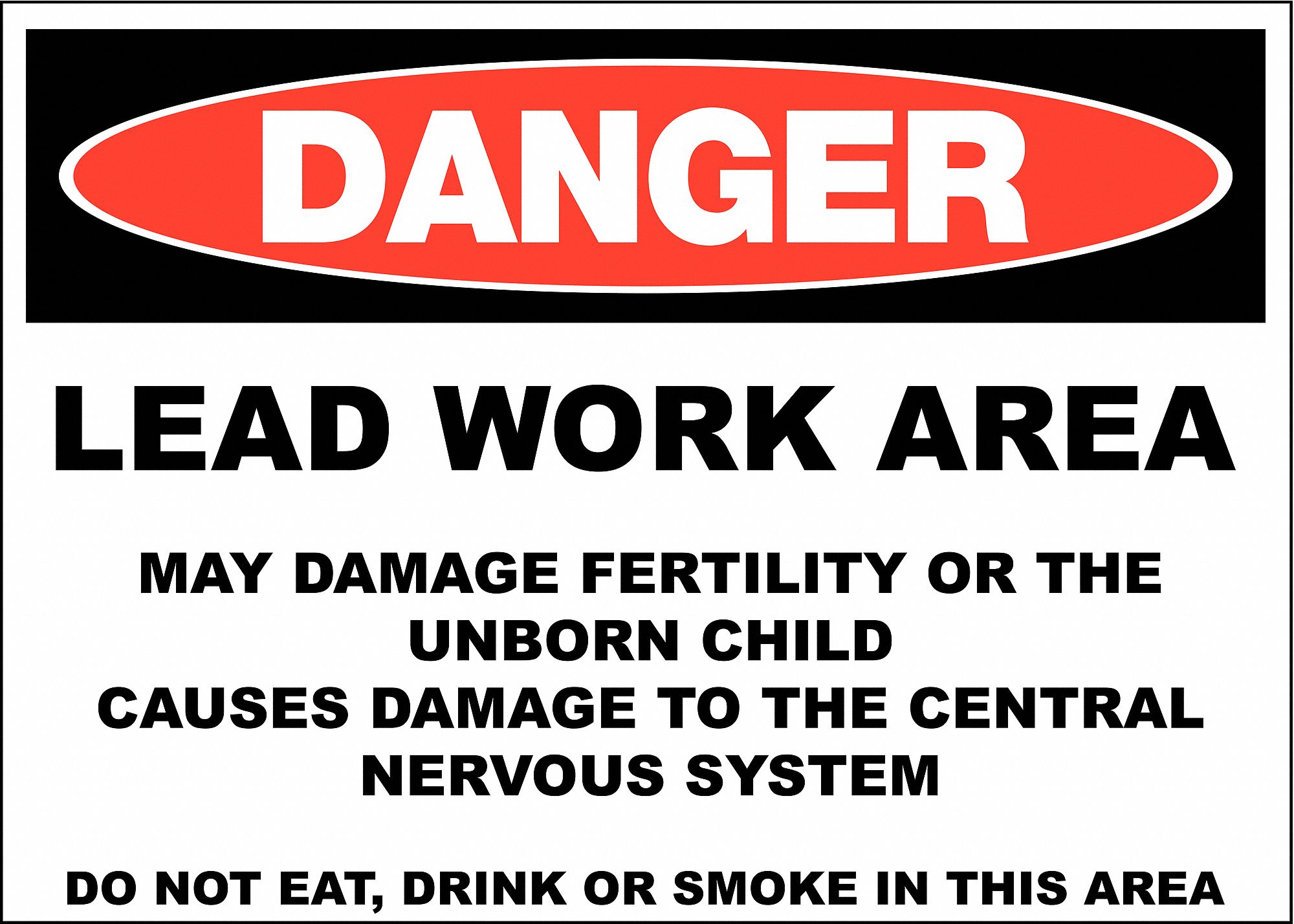 DANGER SIGNE,ALUMINUM,LEAD