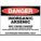 DANGER SIGN, AL, HOLE MOUNT, 10X14 IN, 0.04 IN THICK, INORGANIC ARSENIC MAY CAUSE CANCER DO NOT EAT DRINK OR SMOKE WE...