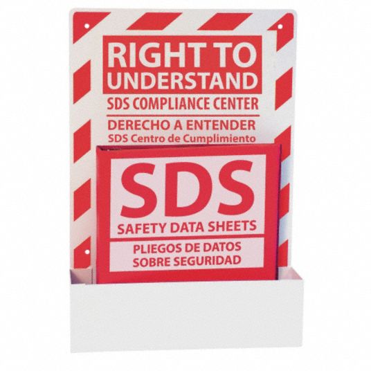 Zing Sds Right To Understand Station English Spanish Includes Center Board Sds Binder Bilingual 36d419 6042 Grainger