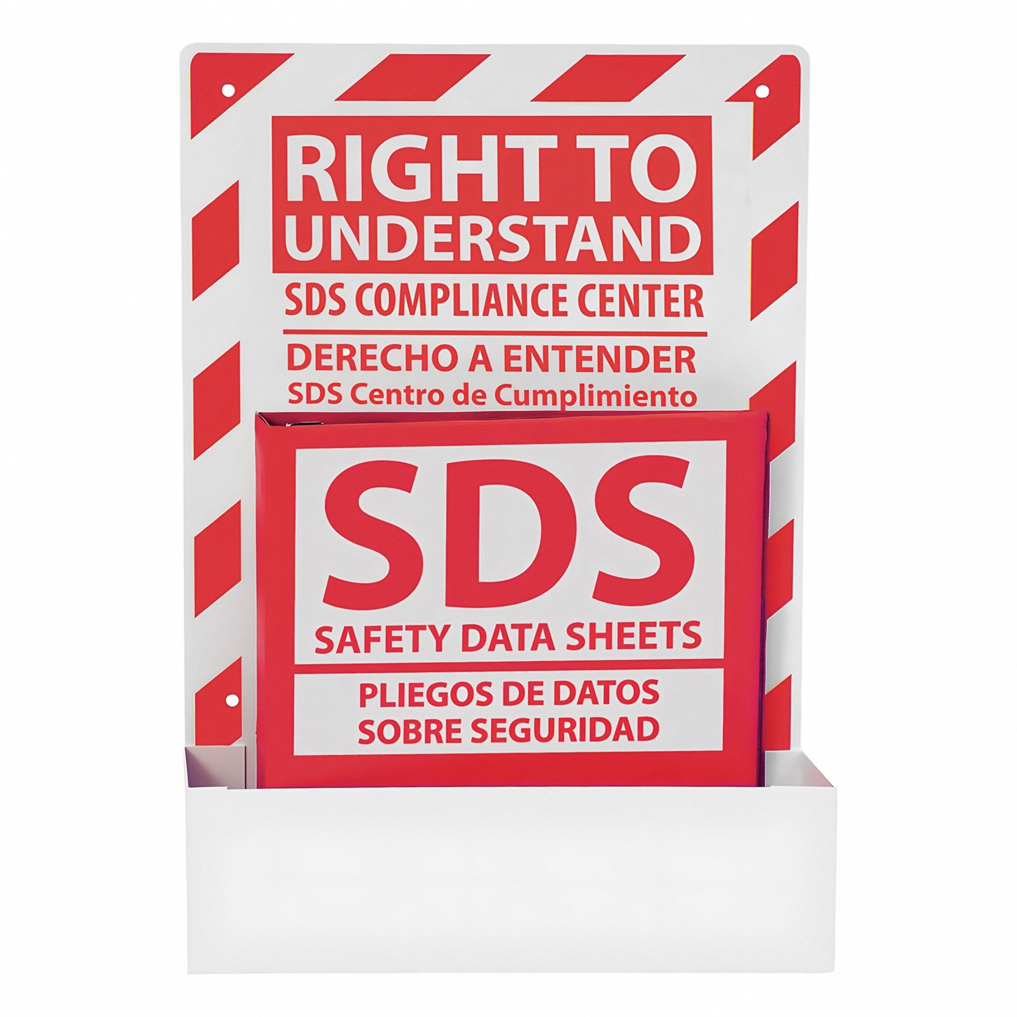 SDS Station: SDS Station, 19 1/4 in Overall Ht, 13 1/2 in Overall Wd, 4 3/4 in Overall Dp, Red/White