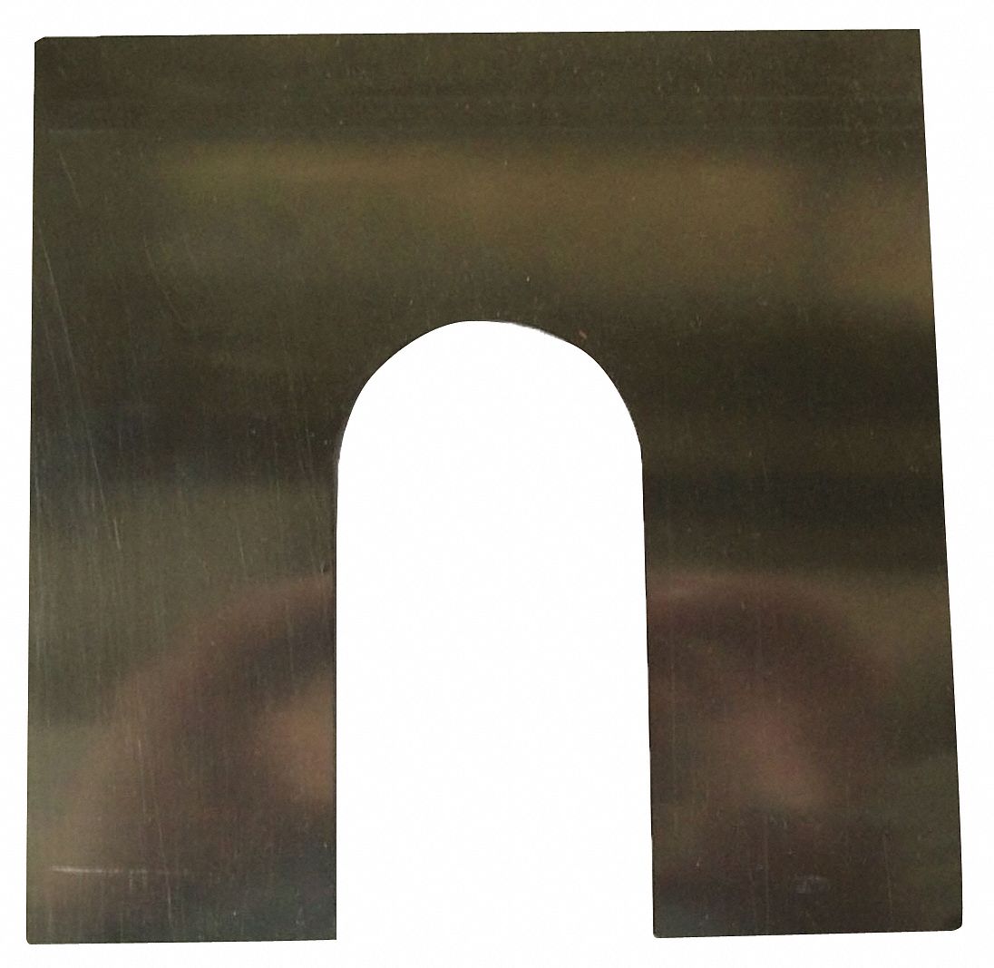 GRAINGER APPROVED Stainless Steel Slotted Shim, 0.125 In Thickness ...