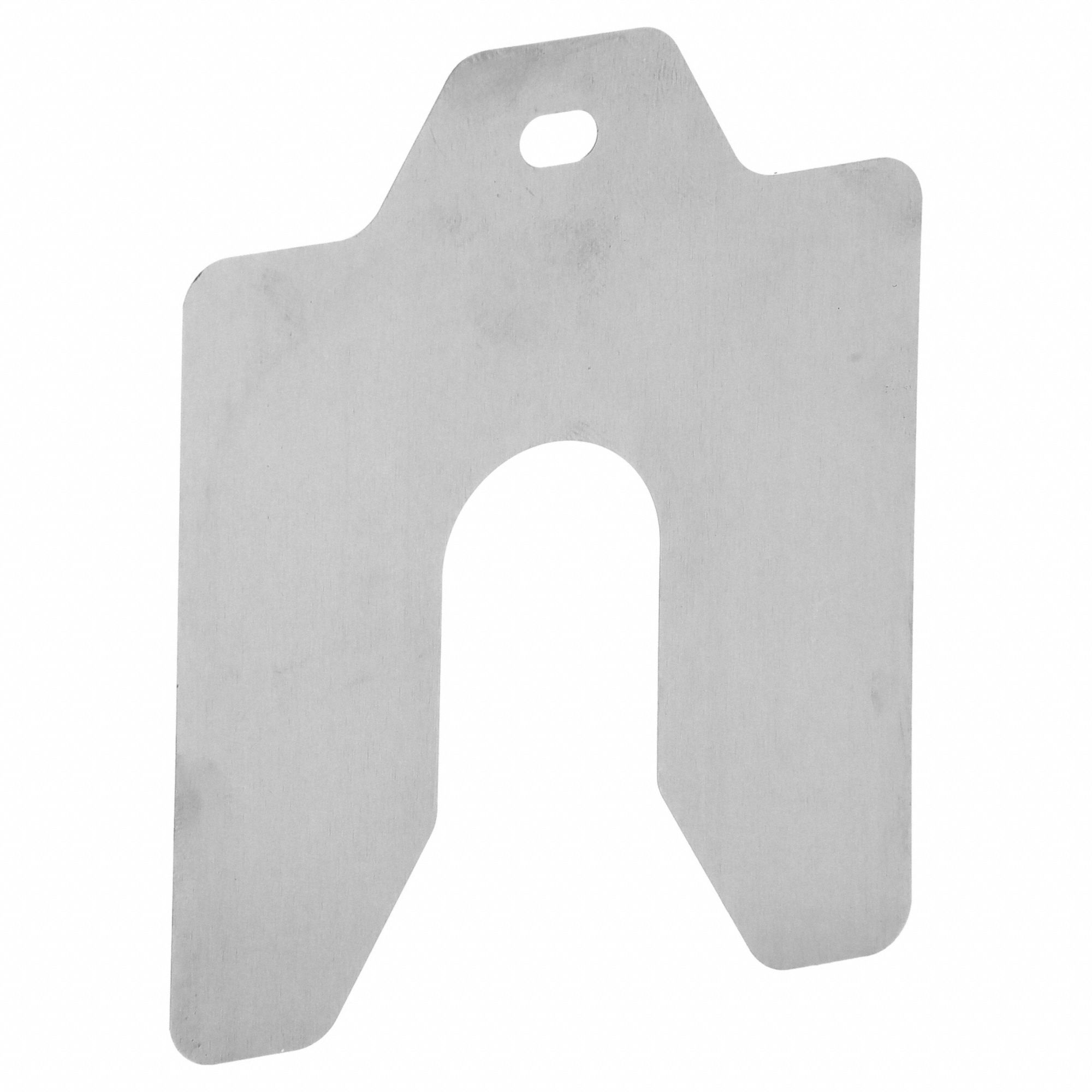 Tabbed, B Trade Size, Slotted Shim,Tabbed,0.005" Thk,3" L,PK20 36D735