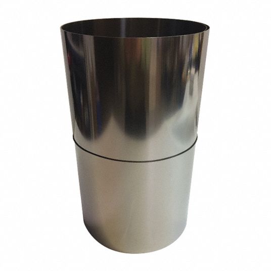 GRAINGER APPROVED Stainless Steel Shim Stock Roll, 316 Grade, 0.025 in