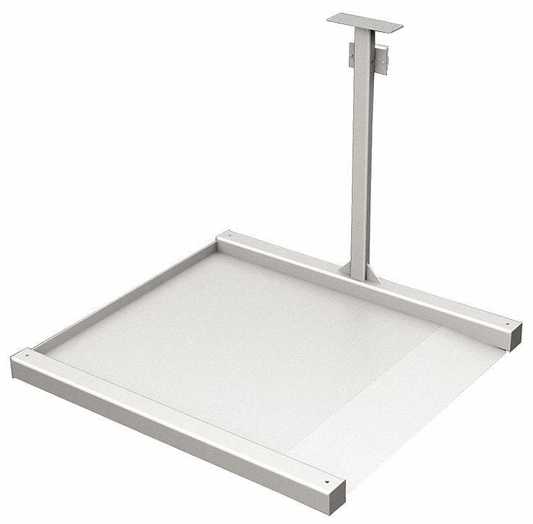 B-Tek Bench Scale: 500 lb WT Capacity, 24 in Weighing Surface Dp, 24 in Weighing Surface Wd, 0.1 lb