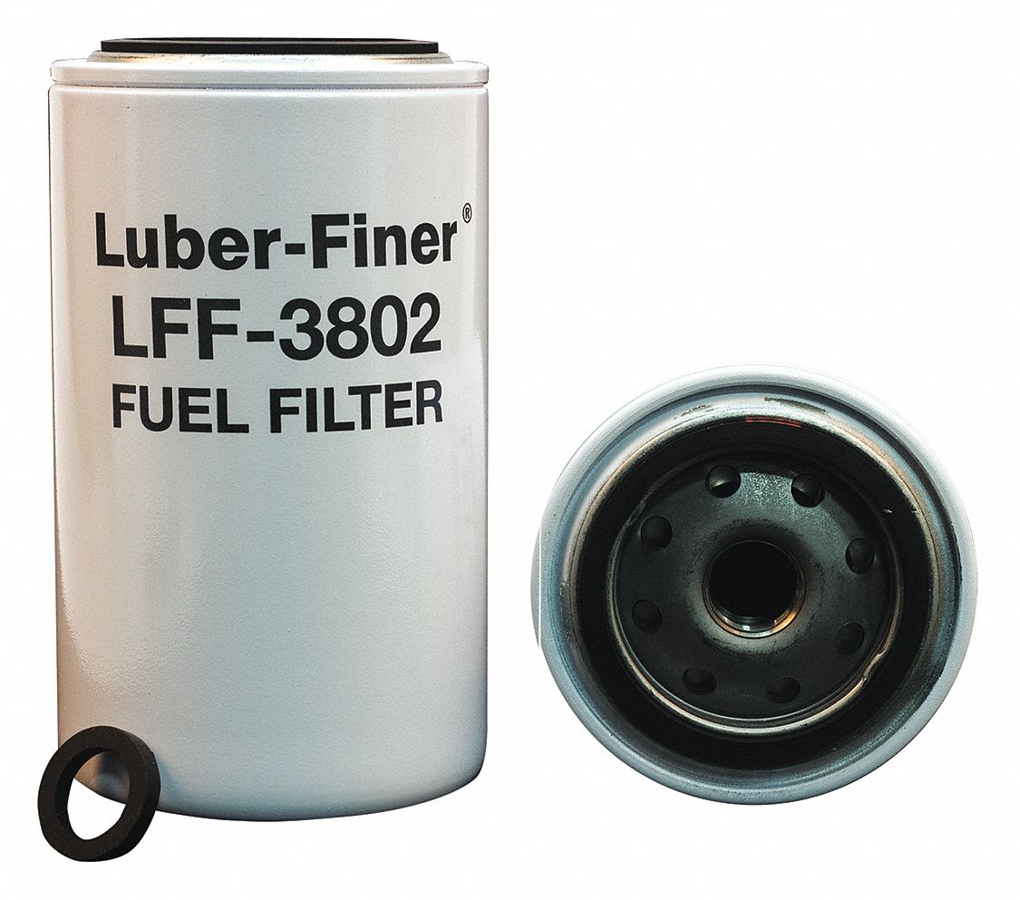 LUBERFINER Fuel Filter 6 3/4 in Lg, 3 11/16 in Outside Dia., Diesel