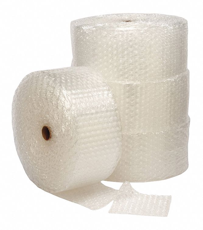 GRAINGER APPROVED Bubble Rolls, Perforated, Roll Width 12 in, Roll