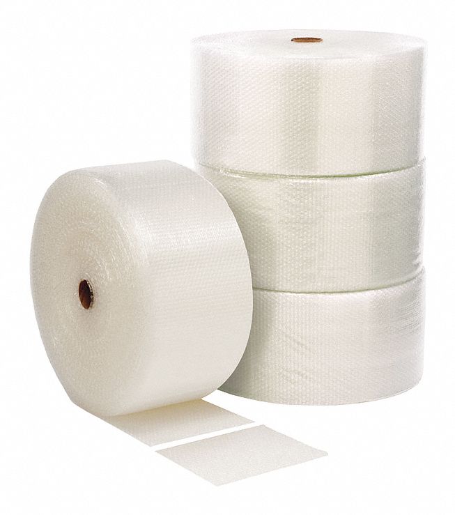 GRAINGER APPROVED Bubble Rolls, Perforated, Roll Width 12 in, Roll