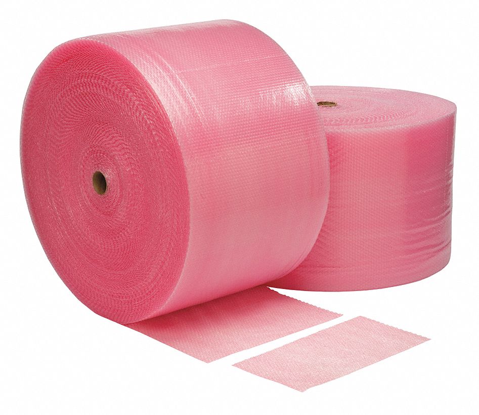 GRAINGER APPROVED Bubble Rolls, Perforated, Roll Width 24 in, Roll
