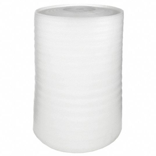 1/8 in Foam Thick, 18 in Roll Wd, Packing Foam Roll - 56KZ01