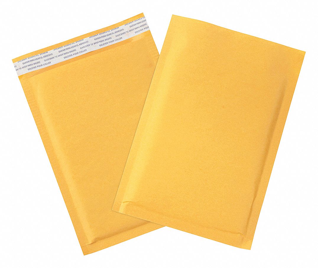 GRAINGER APPROVED Mailer Envelopes 6 in x 10 in, 5 7/8 in x 8 3/4 in