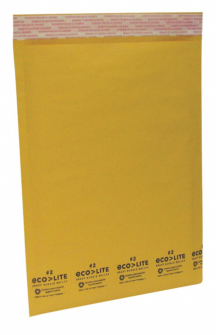 Mailer Envelopes: 8 1/2 in x 12 in, 8 1/4 in x 11 in, #2, Kraft, 100 PK